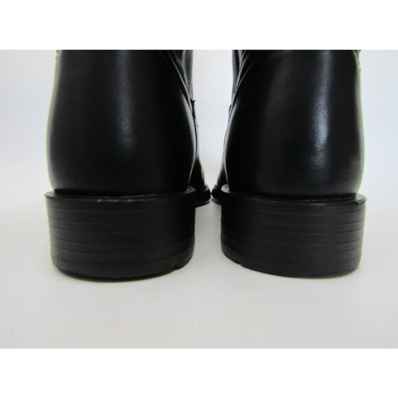 Ariat Mens Size 10 B Narrow Width Black Leather Roper Cowboy Western Boots - Picture 8 of 11